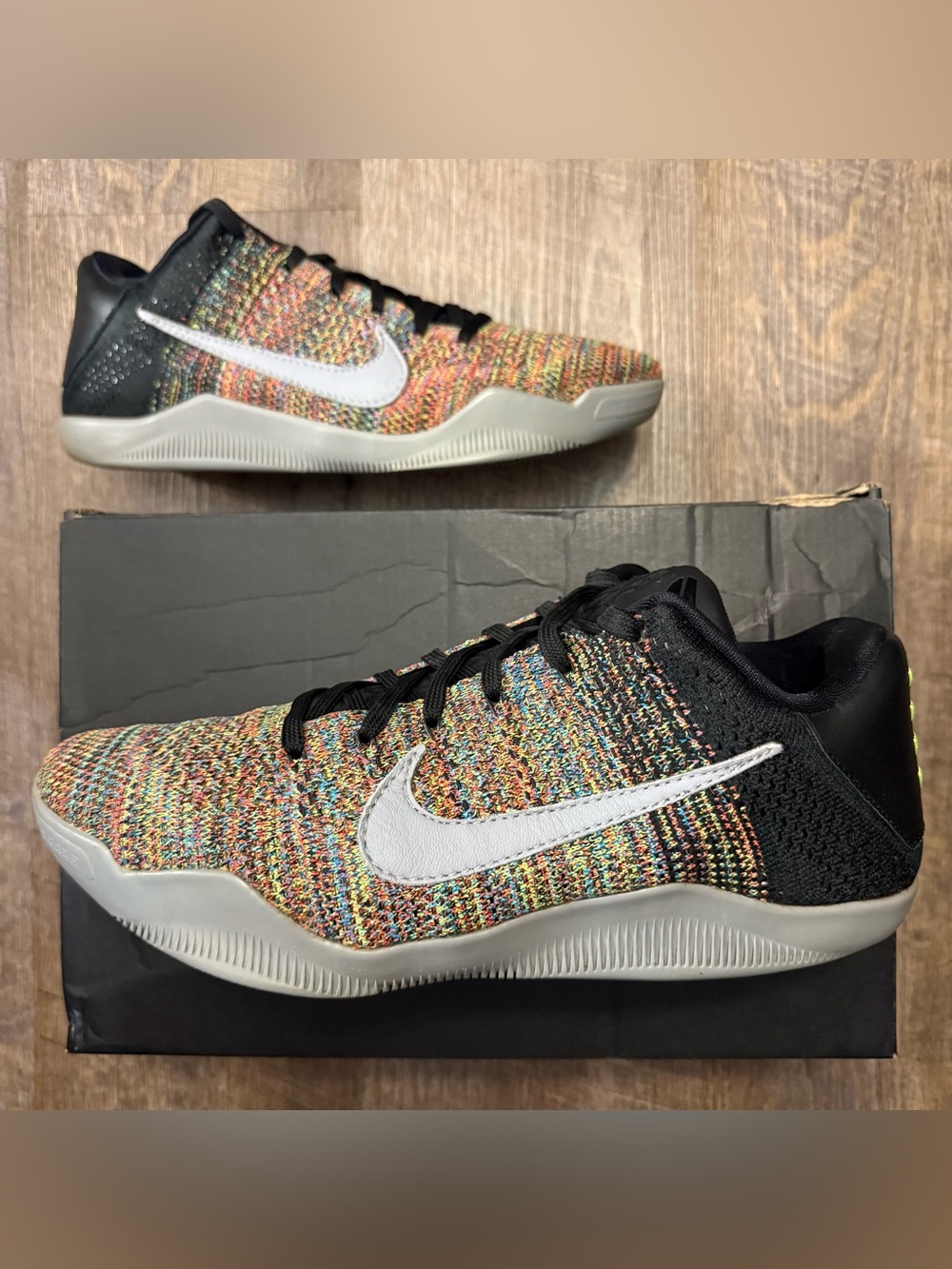 Nike Kobe 11 XI Elite Low iD ID Multicolor Grey Size 9 Sneakers Shoes 903710-993